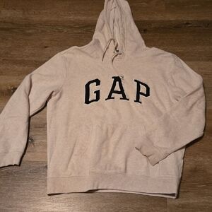 GAP Men’s Crewneck Hoodie in Light Pink with Black Logo